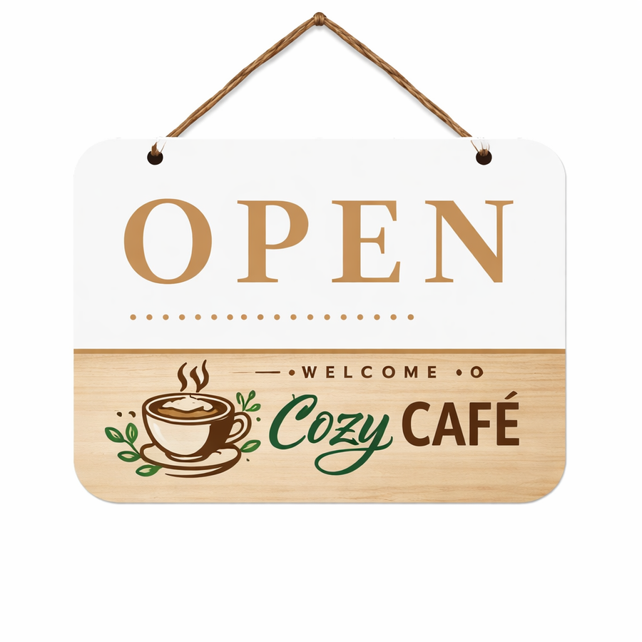 Plastic Hanging Door Signs - Imprint Now - UK