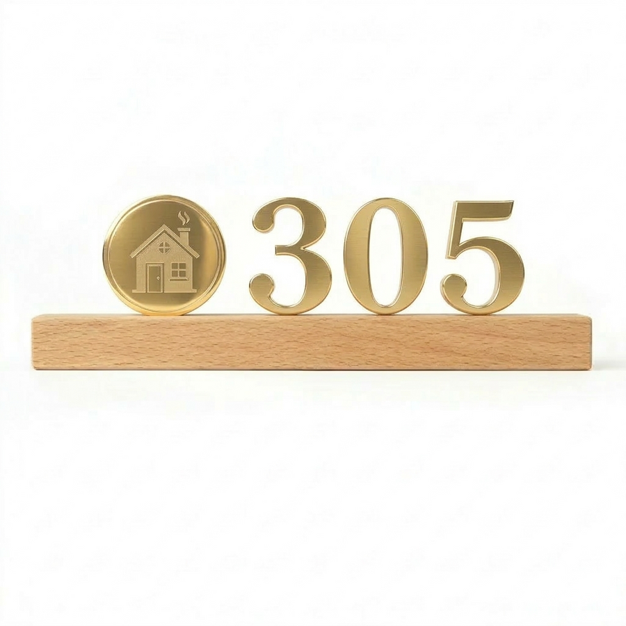 3D Wooden Door Signs - Imprint Now - UK