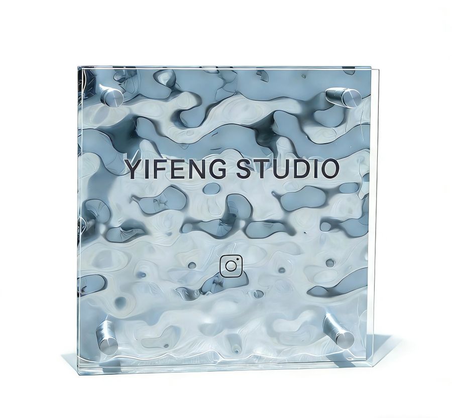 Ripple Texture Acrylic Door Signs - Imprint Now - UK