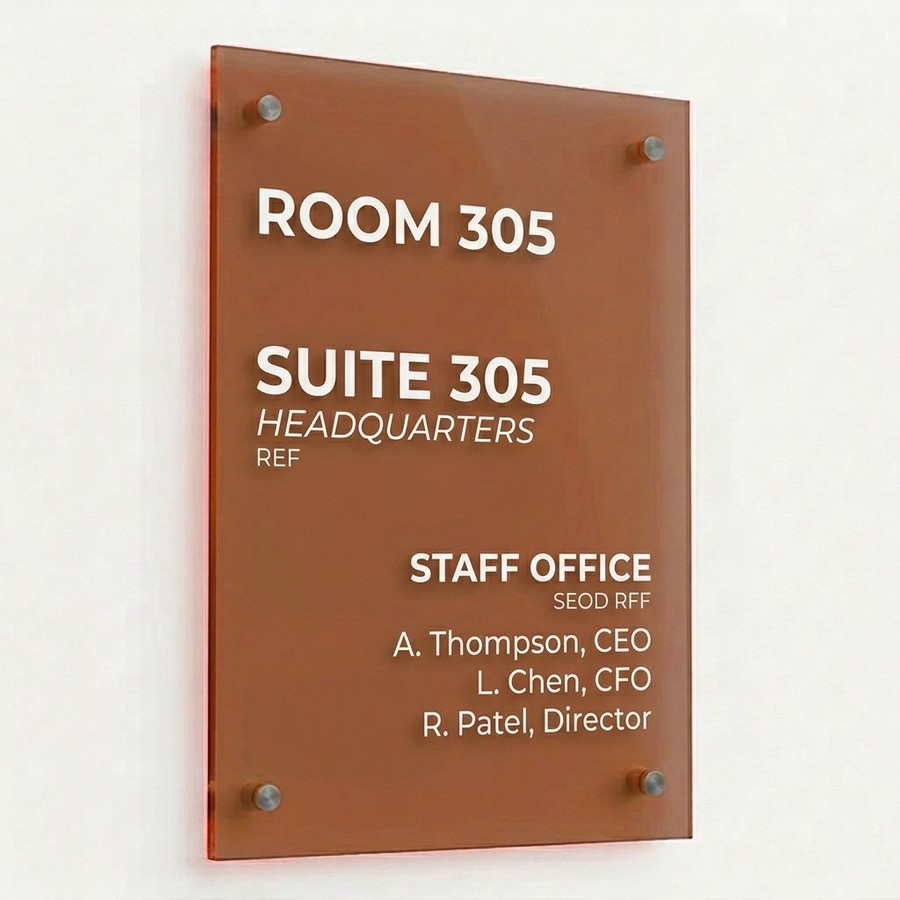 Colourful Acrylic Door Signs - Imprint Now - UK