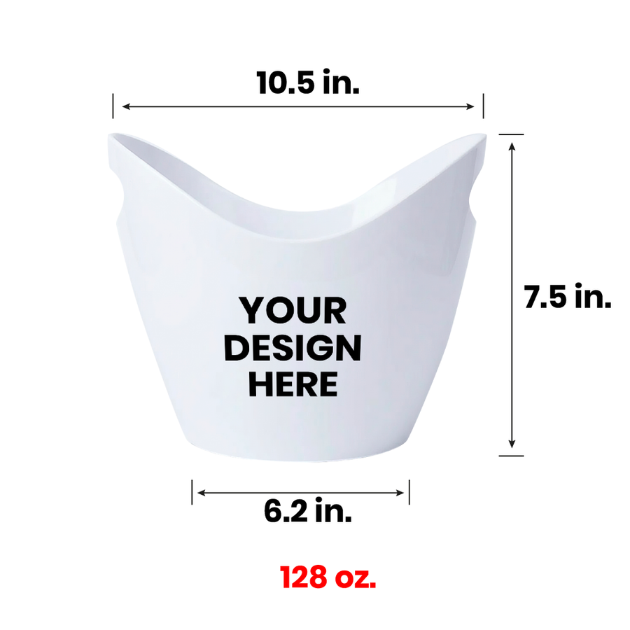 Curved Dual-Handle Drink Buckets - Imprint Now - UK