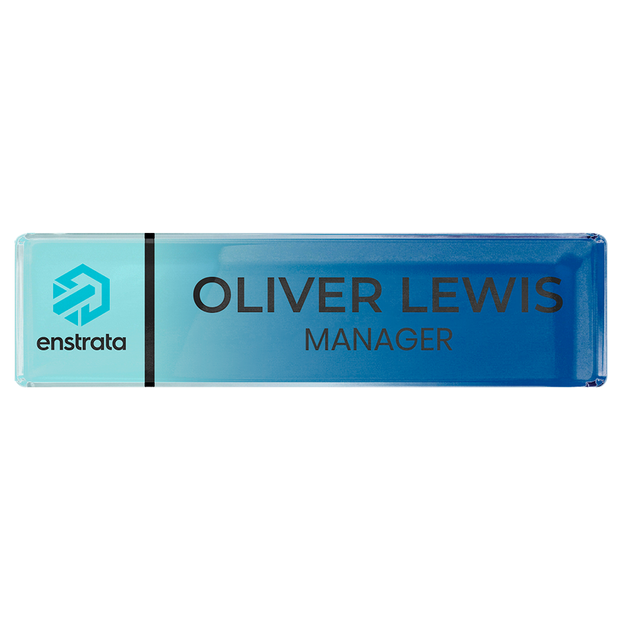 Acrylic Desktop Name Badges - Imprint Now - UK
