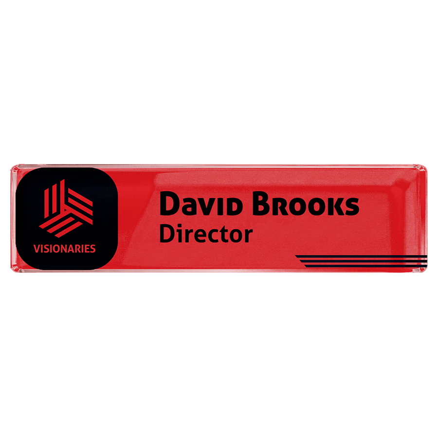 Acrylic Desktop Name Badges - Imprint Now - UK