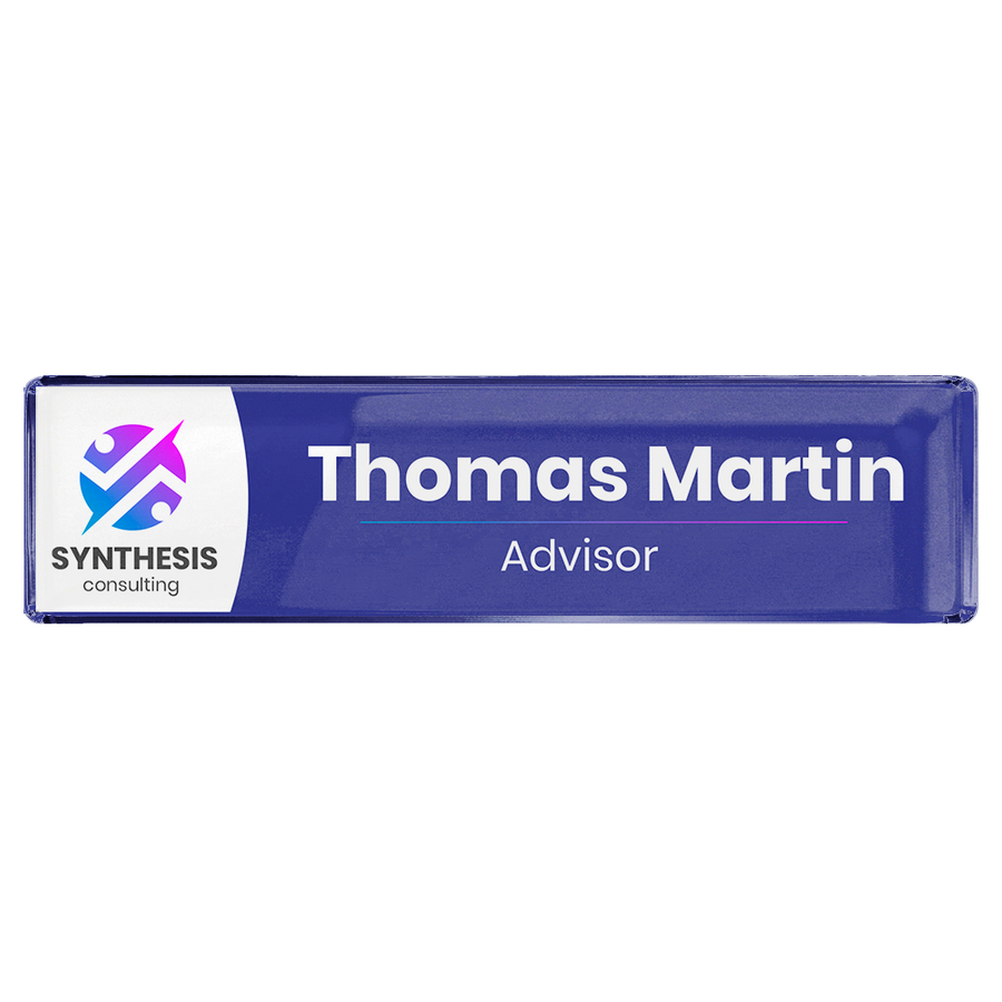 Acrylic Desktop Name Badges - Imprint Now - UK