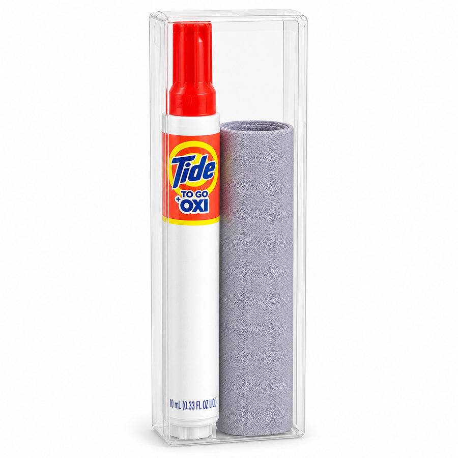 Tide® to Go + Oxi Stain Remover Travel Kit with Premium Microfibre Cloths - Imprint Now - UK