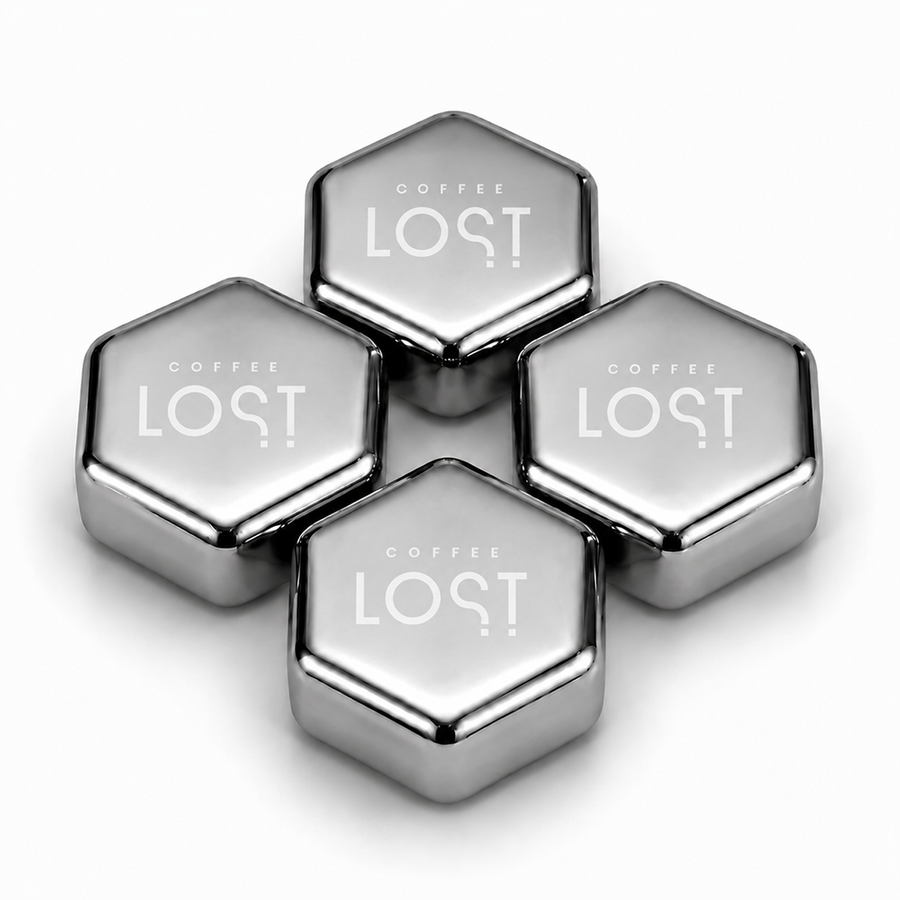 Hexagon Stainless Steel Ice Cubes - Imprint Now - UK