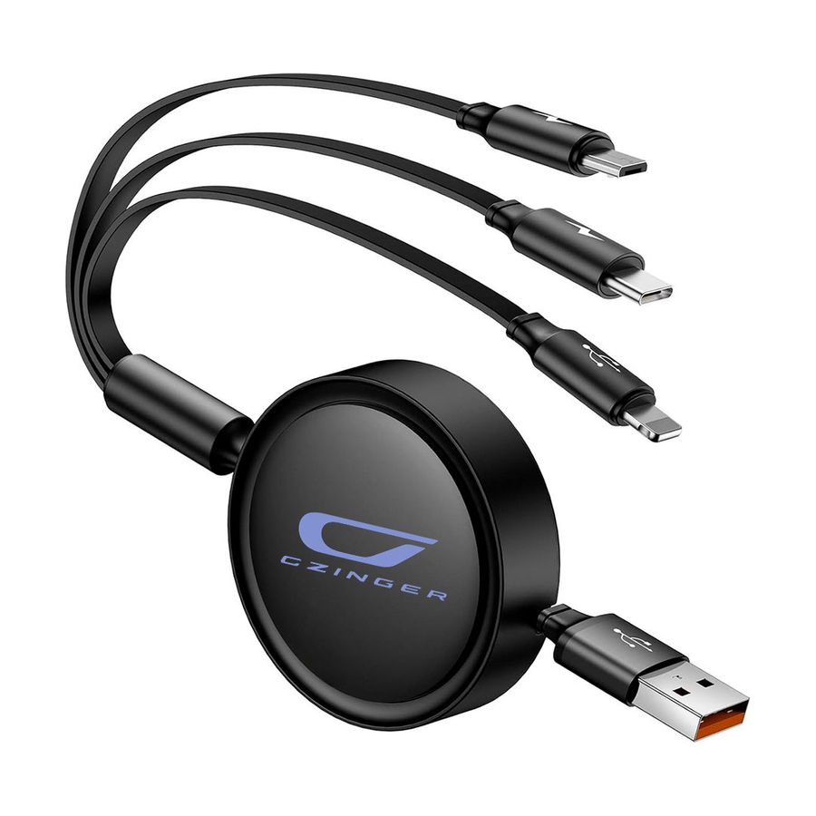 Soft Silicone 3-in-1 Charging Cables - Imprint Now - UK
