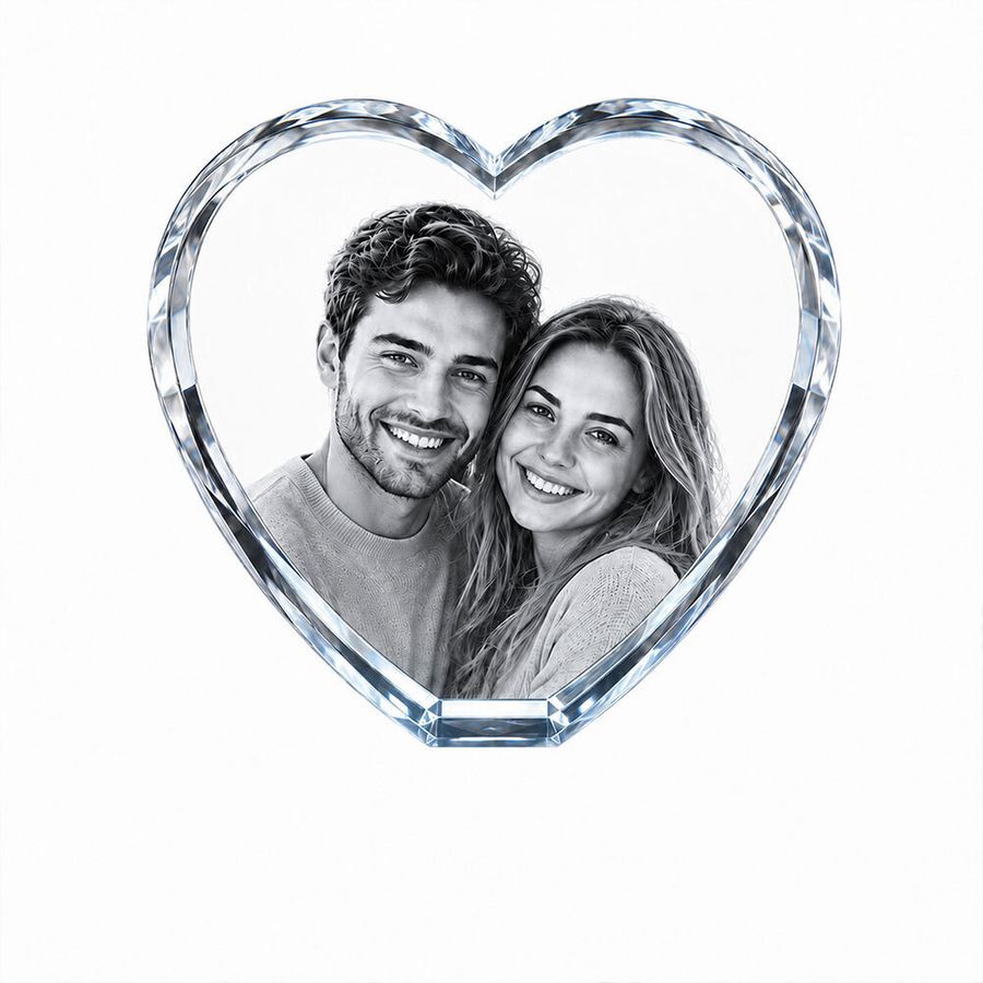 Crystal Engraved Photo Frames - Imprint Now - UK