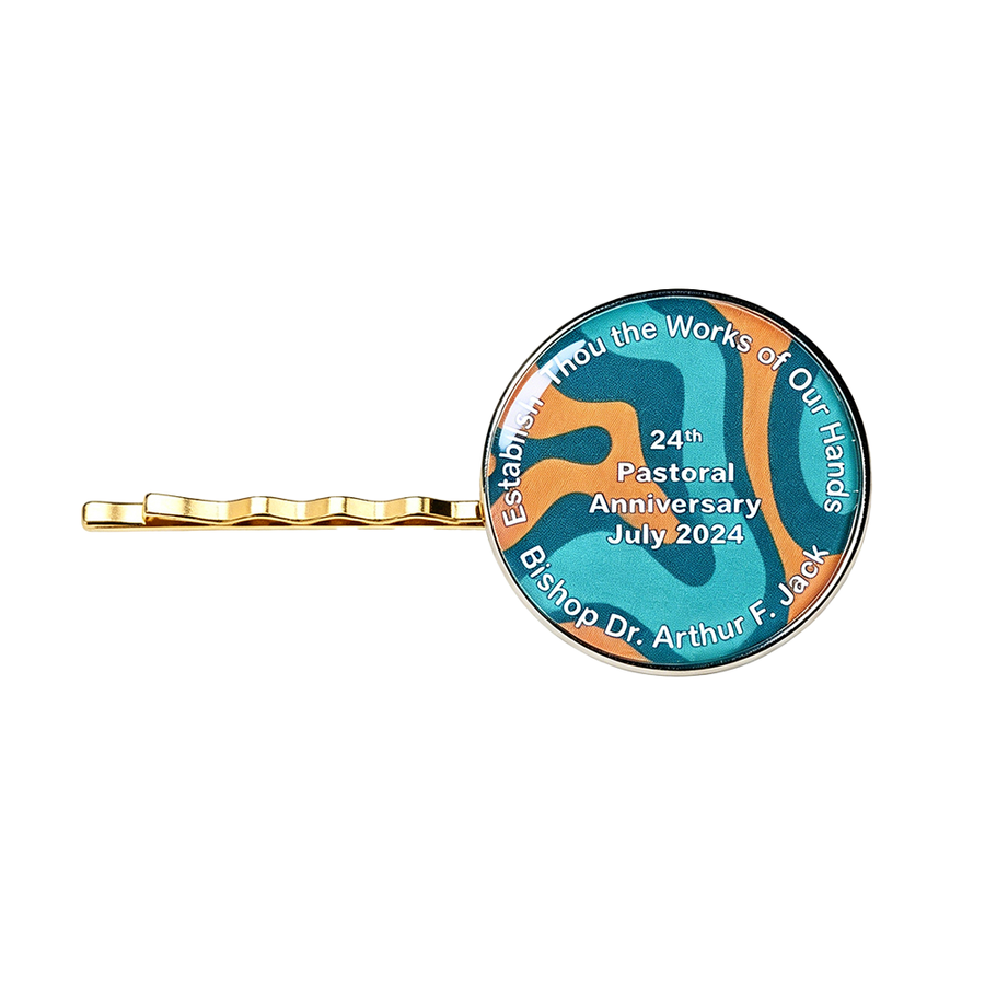 Epoxy Dome Metal Hair Clips - Imprint Now - UK
