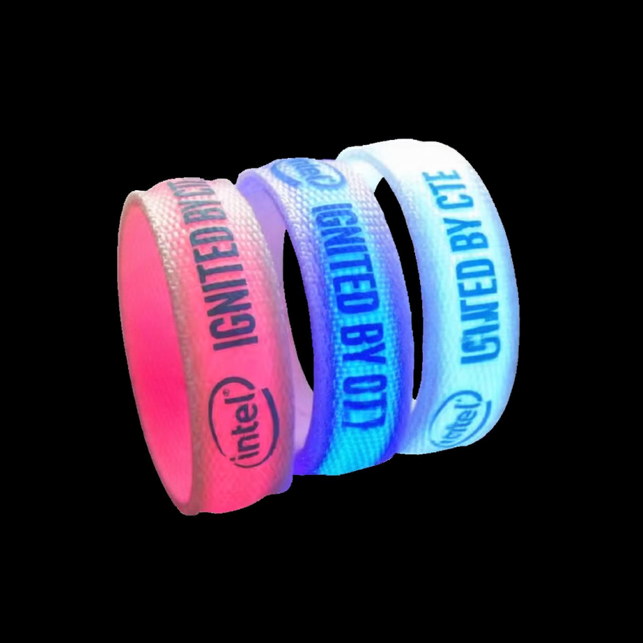 Glow Velcro Wristbands - Imprint Now - UK