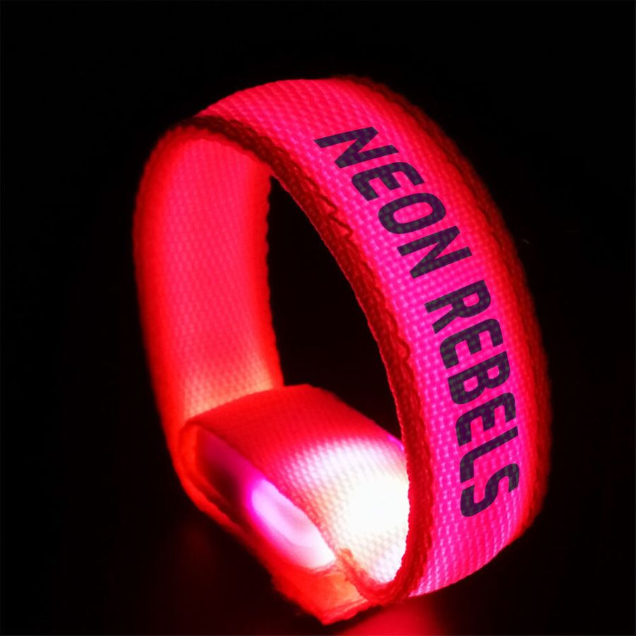 Glow Velcro Wristbands - Imprint Now - UK