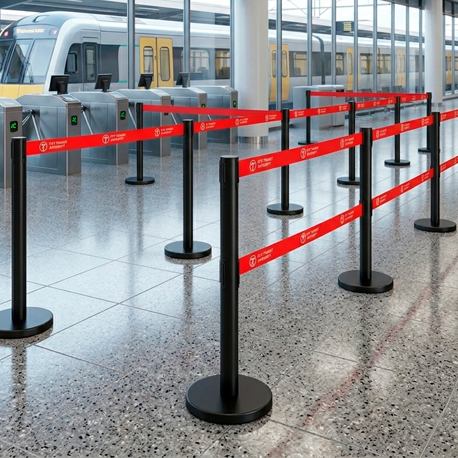 Dual Belts Stanchions - Imprint Now - UK