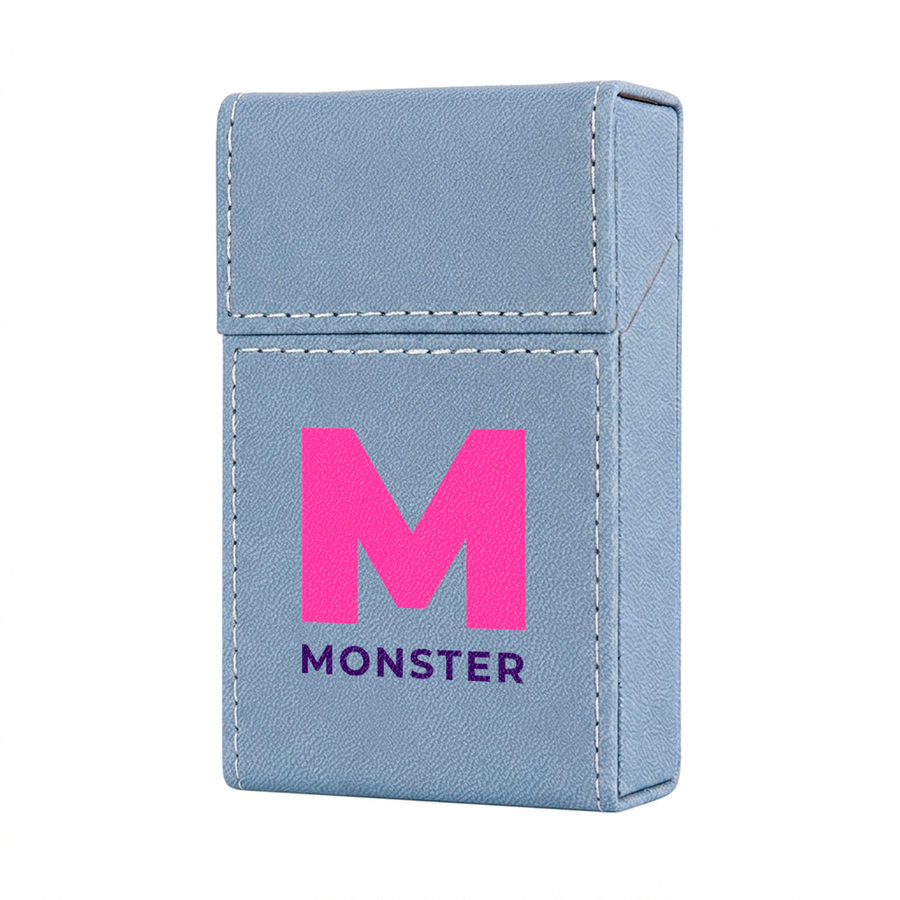 Flip Top PU Leather Full Bag Cigarette Cases - Imprint Now - UK