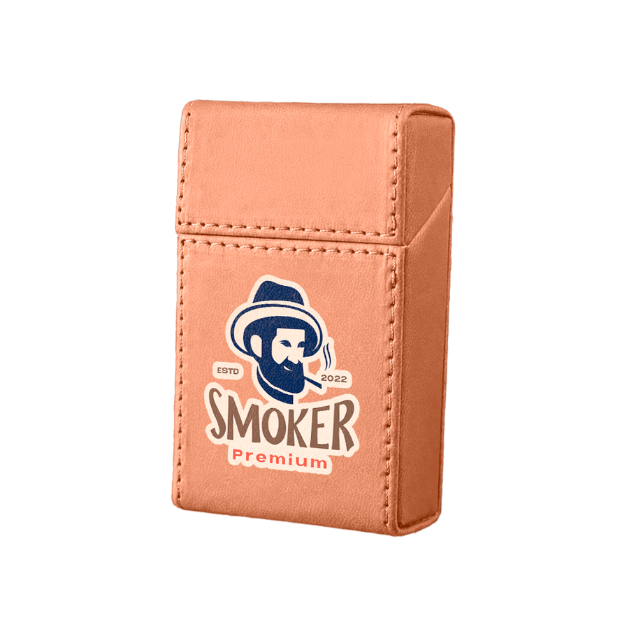 Flip Top PU Leather Full Bag Cigarette Cases - Imprint Now - UK