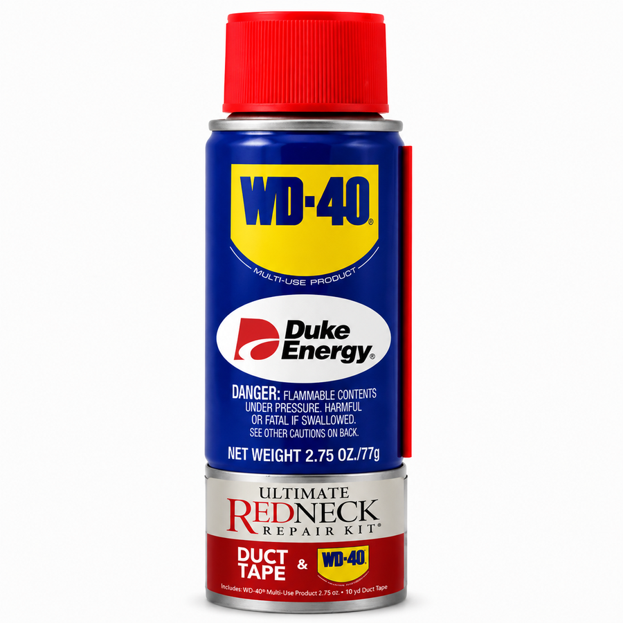 Ultimate Redneck Repair Kits, WD-40 81 mL Handy Cans and 6 yards of Duct Tapes - Imprint Now - UK