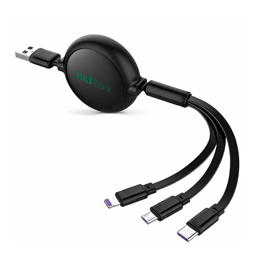 Soft Silicone 3-in-1 Charging Cables - Imprint Now - UK