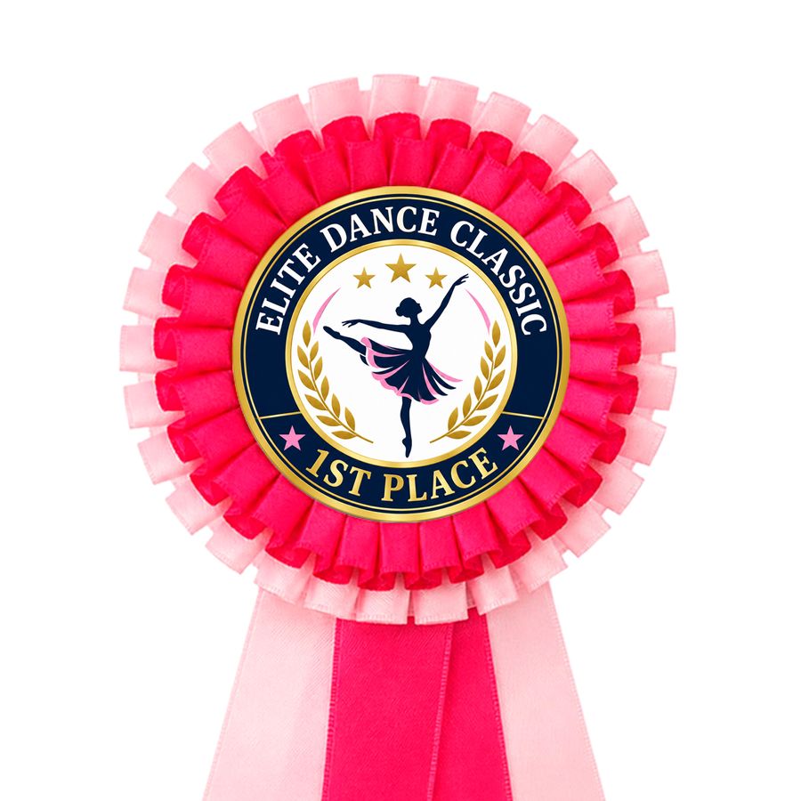 2 Tier Rosette Buttons - Imprint Now - UK
