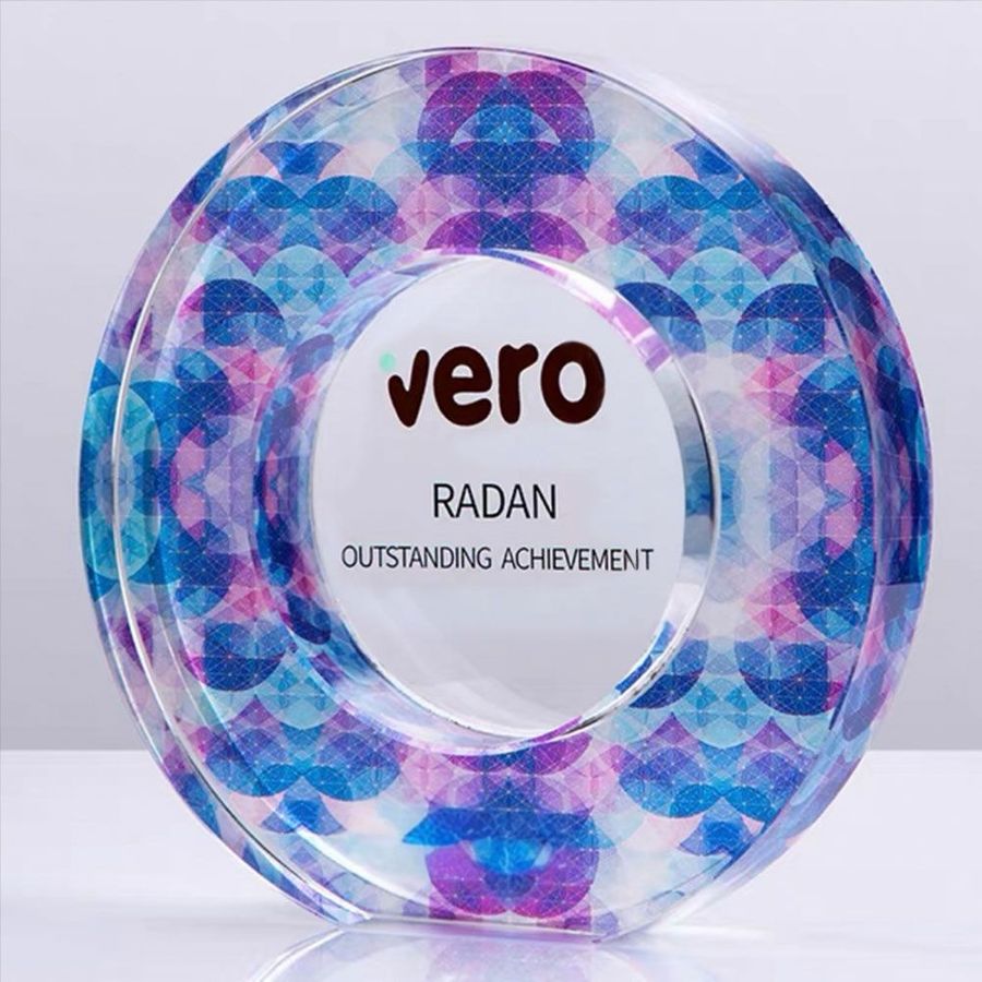 Colored Crystal Trophies - Imprint Now - UK