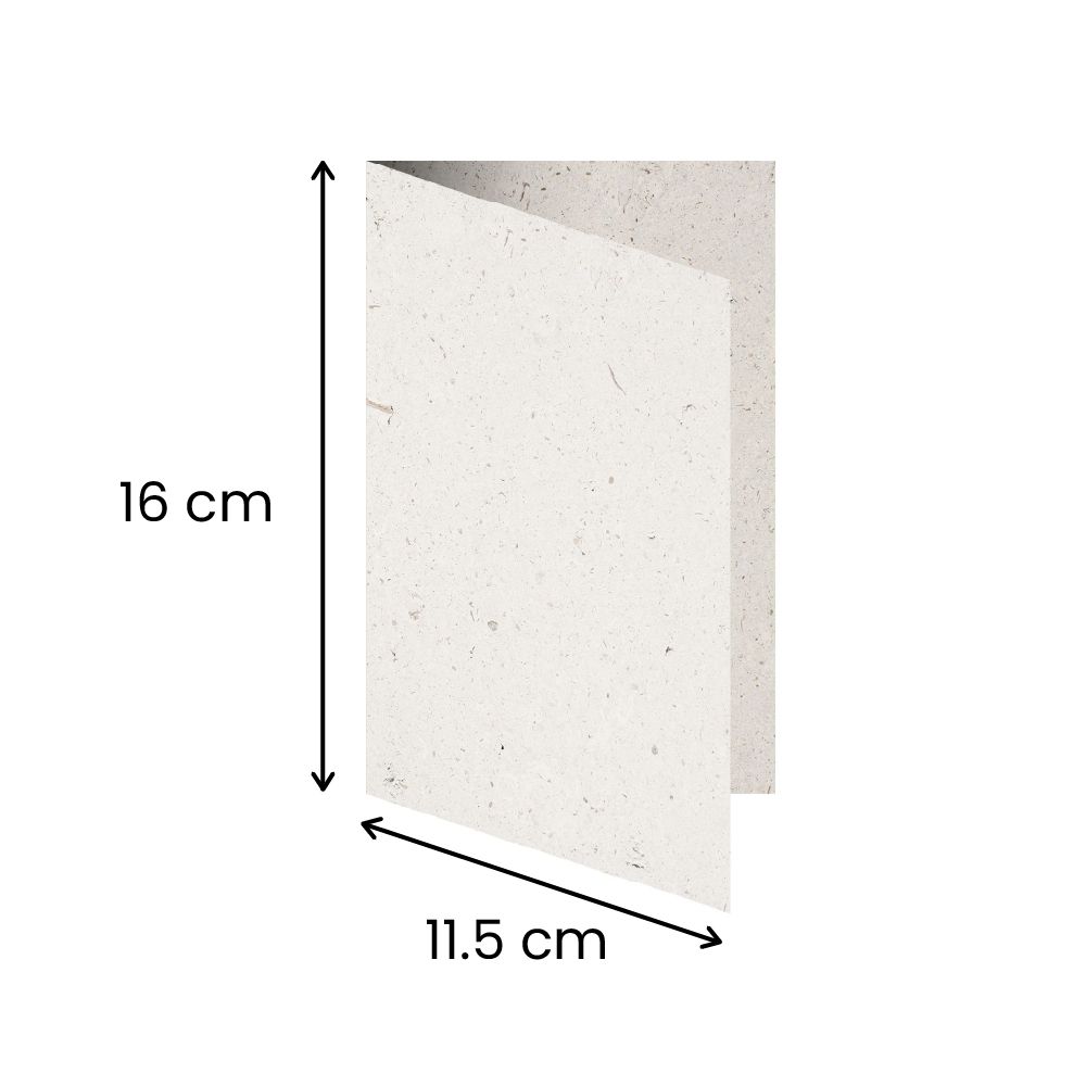 11.5 cm x 16 cm (folded)